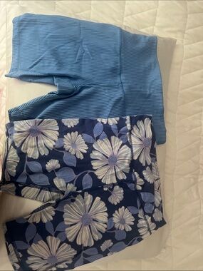 Blue and floral shirts (if bought both come)
